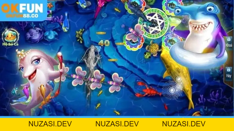Bắn Cá OKFUN - Cuộc Phiêu Lưu Đại Dương Đầy Kịch Tính - NUZASI
