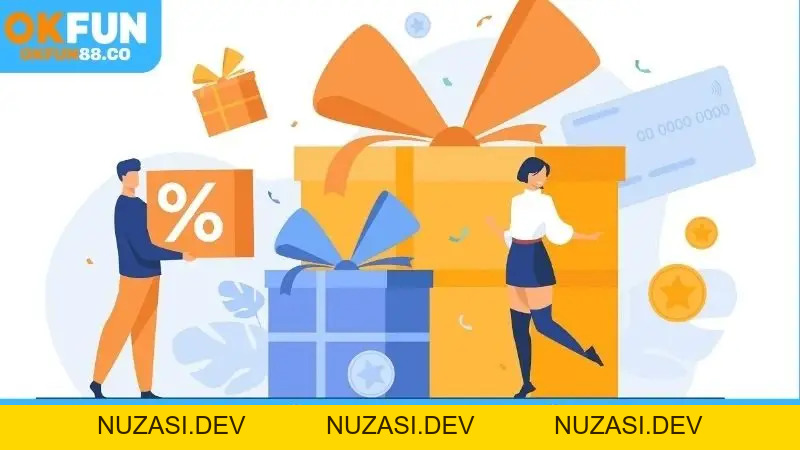 Khuyến Mãi OKFUN - Cánh Cửa Mở Ra Kho Báu Hấp Dẫn - NUZASI