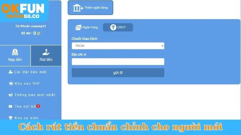 Rút Tiền Okfun Trong 1 Phút - Tiền Về Tài Khoản Ngay! - NUZASI